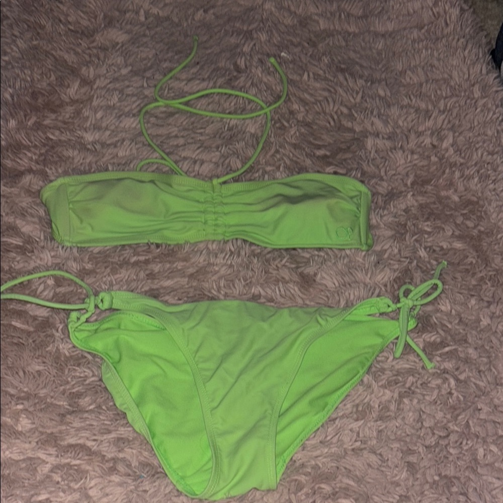 OP Neon Green Bikini Set